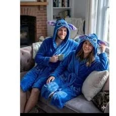 roupão Lilo Stitch lindo moda inverno 🧣🧤 perfeito para friozinho