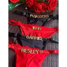 calcinha personalizada com nome de seu marido namorado ou amante