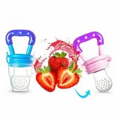 Chupeta de Alimentação para Bebê com Bico de Silicone Mordedor Ideal para Frutas e Papinhas