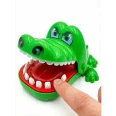 Brinquedo Crocodilo Dentista Art Brink Morde Dedo Jogo Interativo Boca Jacaré Crianças