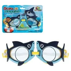 Óculos De Mergulho Infantil Crocodilo/ Tubarão/Golfinho, Super Ajustável