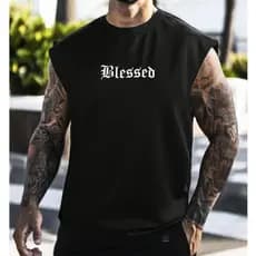 Regatas Oversized para Academia Moda Streetwear Masculina Treino Unissex Larga 100% Kit Regata