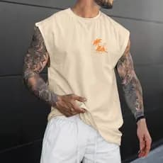 Camiseta Regata Over Machão Masculino Camisa Cavada Algodão