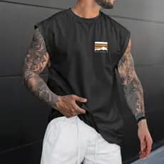 Regata Oversized Masculina Camiseta Cavada Machão Streetwear Camisa Estampada