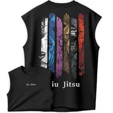 Regata Oversized FLOW TRAP Camiseta Jiu-Jitsu Leão Lobo Águia Gorila Tigre