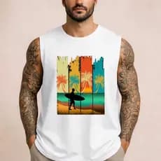 Regata Oversize Surf  Coqueiro 100% Algodao Lançamento