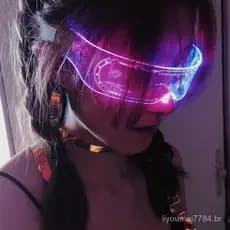 Óculos Luminosos LED, Brilhantes para Festas Divertidas, Tecnologia Futurista de Ficção Científica M0GQ