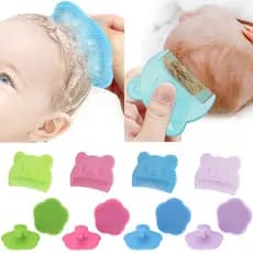 Conjunto de 2 peças de acessórios para cuidados com o bebê: pente macio para cabelo de bebê, produtos de limpeza para re