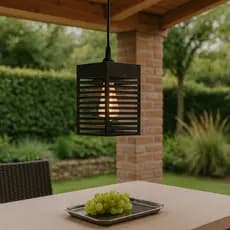 Luminária Pendente De Teto Estilo Moderno Área Gourmet - Preto