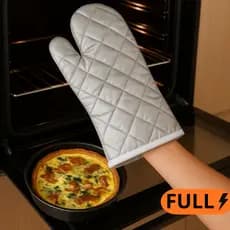 Luva Térmica Para Forno Fogão Quente Cozinha Culinária Luvas Metalizada Universal