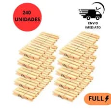 Prendedor De Roupa Madeira Unidades Pregador de Varal Tamanho Tradicional Kit