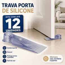 Trava Porta de Silicone Transparente Macio Calço Cunha Aparador Antiderrapante