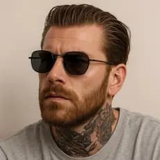 Óculos Hexagonal Feminino Masculino unissex Promoção Retro original moda verão primavera inverno