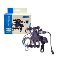Suporte De Celular para Moto e Bicicleta Multifuncional Com Função de carregamento LE-041-C