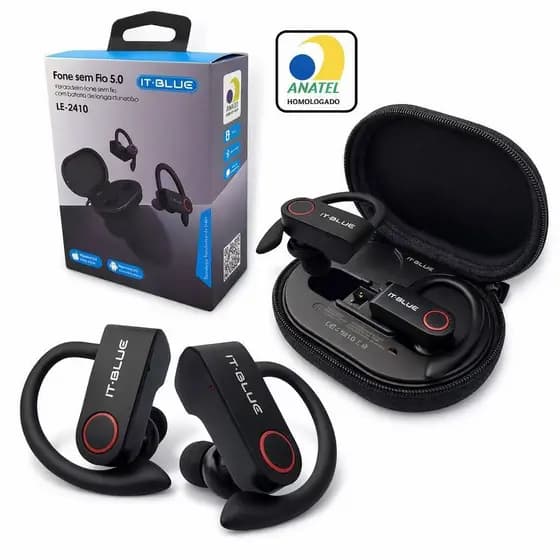 Fone De Ouvido Bluetooth Para Corrida Esportes Bike Moto ITBLUE LE-2410