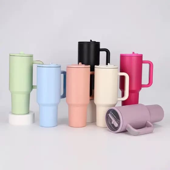 Copo Térmico com Isolamento e Chupeta 1200 ML de Grande Capacidade para Academia e Carro com Canudo
