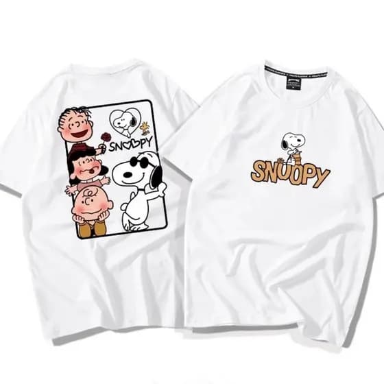 Camisa Feminina Snoopy Algodão Premium Streetwear Camiseta Algodao Premium Plus Size