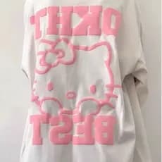 Camiseta Feminino Hello Kitty DKHT BEST Camisa 100% Algodão Envio Imediato