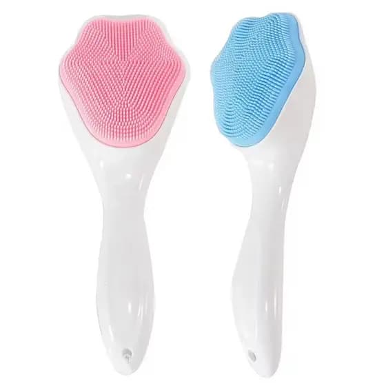 Escova De Silicone Para Limpeza Facial E Massagem