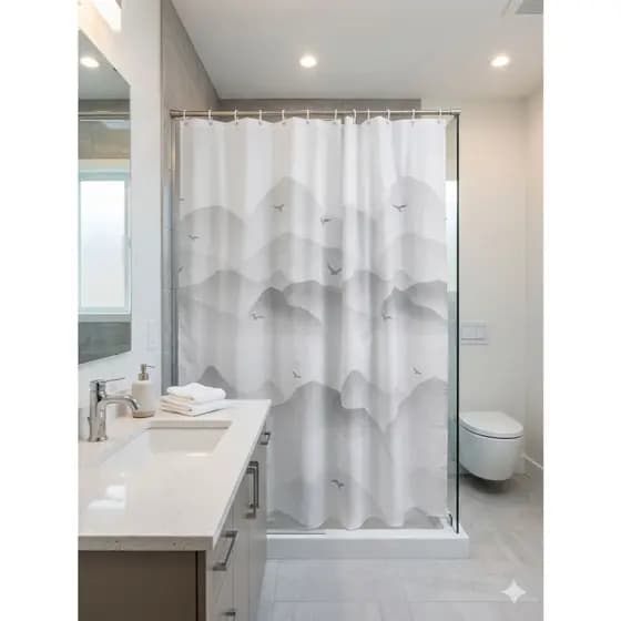 Cortina Box Banheiro PVC 1,80 x 180 Anti Mofo