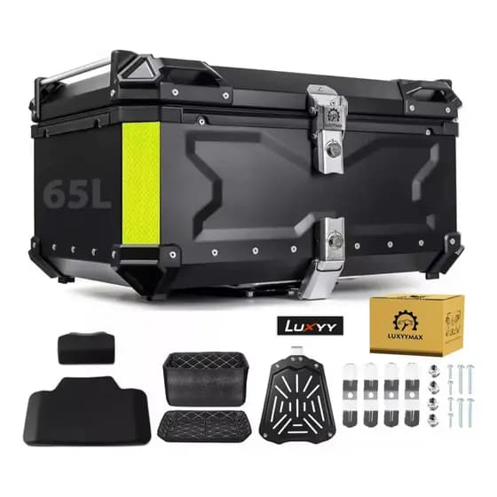 Bau Bauleto 65 Litros Moto Bagageiro C/ Suporte Universal,impermeabilização,armazenamento de alta capacidade