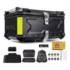 Bau Bauleto 65 Litros Moto Bagageiro C/ Suporte Universal,impermeabilização,armazenamento de alta capacidade