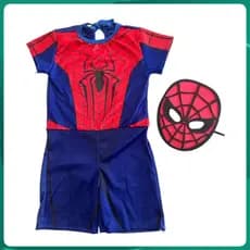 Fantasia Infantil Super Herói Homem Aranha Festa Spider Man Com Máscara