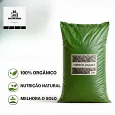Esterco Bovino Curtido 2kg Adubo Orgânico Natural Para Gramados Jardins Hortas Recuperação de Solo