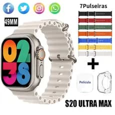 2026 Nova Relógio Smartwatch ULTRA MAX 7 Braceletes Relógio Inteligente Esportivo À Prova D'água NFC Bluetooth Watch