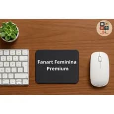 Mouse Pad Anime Otaku – Arte Fanart Feminina Exclusiva Geek Gamer Premium