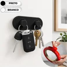 Organizador Encaixe Porta Suporte Chaveiro Chaves Casa Carro Empresa 2 Pinos Fita Adesiva Dupla Face