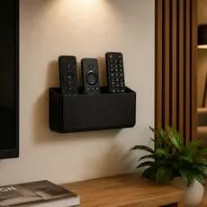 Base Triplo 3 Encaixes Porta Controle Remoto Smart TV Ar Condicionado Ventilador Universal Parede