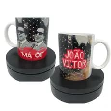Caneca Silvio Santos COM SEU NOME Xícara Silvio Santos Memória Silvio Santos Porcelana OU Plástico
