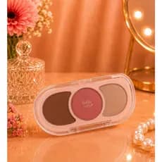 Paleta Bobbi Rara 3 em 1 – Blush, Contorno e Iluminador