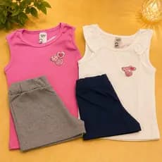 conjunto infantil verão feminino