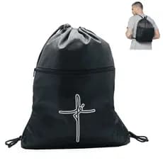 Mochila Saco EcoBag Impermeável Ginastica Saquinho Ajustável Academia Fitness Futebol Fitnes Corrida Unisex Fe