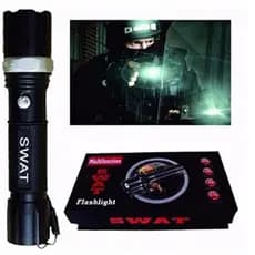 Lanterna Tática Recarregável Profissional Policial Sinalizador Swat Sos