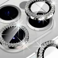 Kit Película Lente Câmera Brilho Diamante  iPhone XR/11/12/13/14/15/16/16pro/16plus/16 Promax Luxo e Beleza