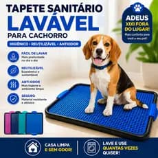 Tapete Higiênico Higiene Sanitário Canino Toalete 2 Camadas Cães Pipi Dog Xixi Educador Plástico