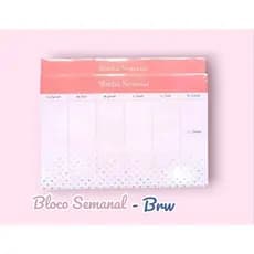 BLOCO DE ANOTAÇÃO MINHA SEMANA/BRW