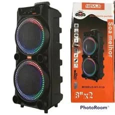Super Caixa de Som Bluetooth GIGANTE Original Amplificada Karaokê POTENTE 3000w P.M.P.O Microfone BT