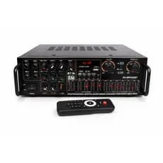 Amplificador 1200w Potente  220V / 110V  Bluetooth controle remoto USB FM  karaoke 4x P10 BT OFERTA