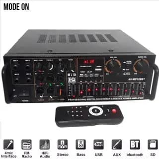 Super Amplificador 1200w Potente 220V/110V Bluetooth controle USB SD FM karaoke 2x ou 4x P10 ATENÇÃO NO MODELO