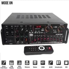 Super Amplificador 1200w Potente 220V/110V Bluetooth controle USB SD FM karaoke 2x ou 4x P10 ATENÇÃO NO MODELO