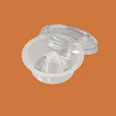 Kit 100 Unidades Forma de Pudim Forneável 90ml com Tampa Mini Pudim para Festas Eventos Forno e Banho Maria Praticpack