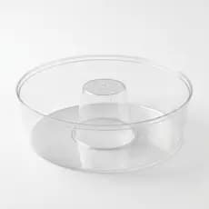 Kit 50 Unidades Forma de Pudim Forneável Grande 1,1L com Tampa Reutilizável para Festas Eventos e Banho Maria Praticpack