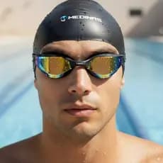 Óculos Natação Espelhado Leader Speed Pro
