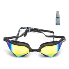 Oculos Natação Espelhado Leader Speed Pro + Spray AntiFog