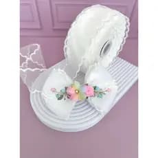 Fita voal organza  nuvem 3 metros