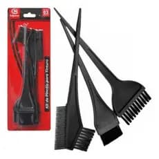 Kit de Pincéis para Tintura de Cabelo – 3 Peças
